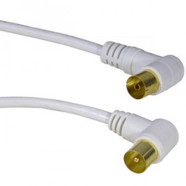 ТВ гнездо - ТВ штекер, угловой 1,5м