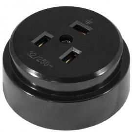 РШ 2P+PE 250В черная