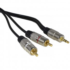 Stereo 3,5 mm - 2 RCA GM 3m